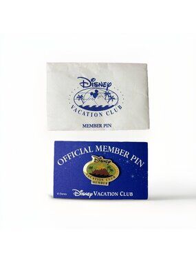 Disney Pin Vacation Club Official Member With Envelope And Paper Trading Vintage